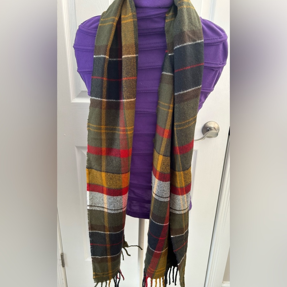 Plaid Multicolor Men's Scarf